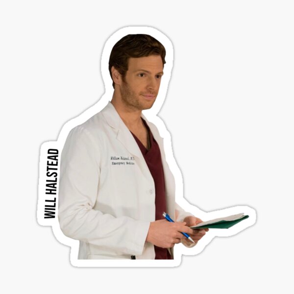 CHICAGO MED - WILL HALSTEAD - NICK GEHLFUSS Sticker