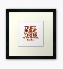 The Only Thing - Red Framed Print
