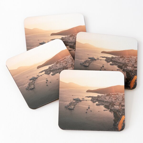 Item preview, Milos port sunset - Cyclades Greece designed and sold by DRONY.
