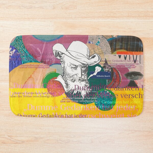 Item preview, Wilhelm Busch quote, stupid thoughts designed and sold by Mauswohn.