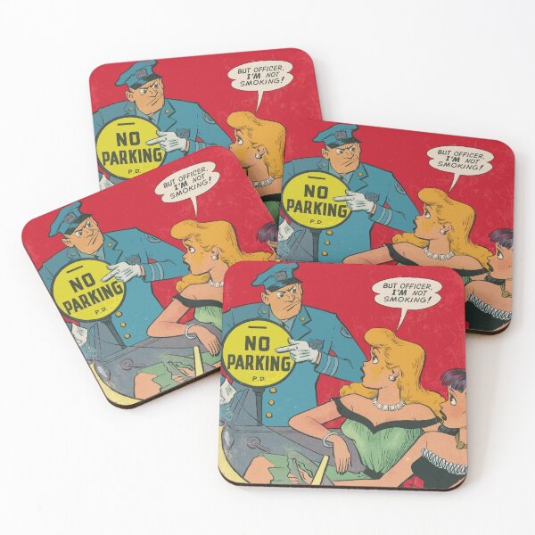 Item preview, NO PARKING! vintage comic art designed and sold by Vintage Designs +.