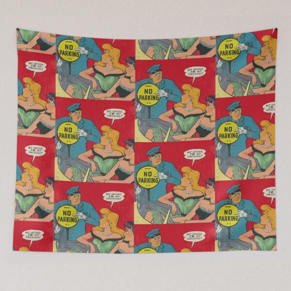 Item preview, NO PARKING! vintage comic art designed and sold by Vintage Designs +.
