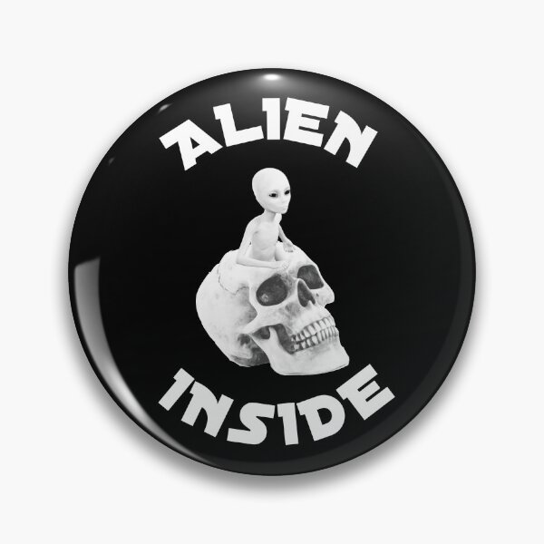 Item preview, Alien inside of my skull designed and sold by NerdySherds.
