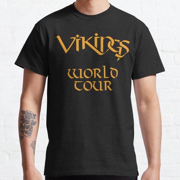 Fruit of The Loom Viking - Vikings - The Viking World Tour T-shirts | High Quality Women's T-Shirt - Black - Available in All Sizes | Techno, Vikings