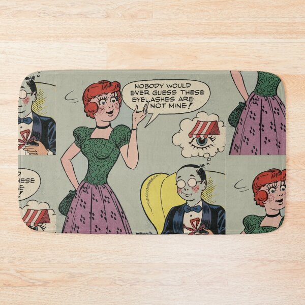 Item preview, Silly eyelashes vintage comic art designed and sold by Vintage Designs +.