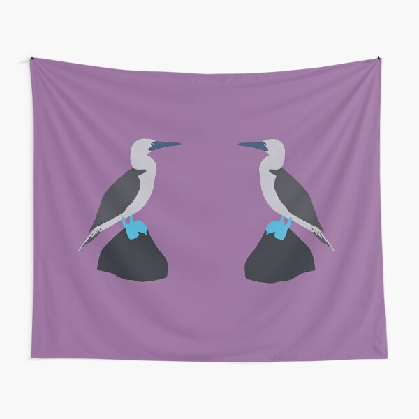 Tapestry Wall Hanging Boobies Bluefooted Booby Iconic Famous Galapagos  Animals Wildlife Blue Footed Bird Birdwatching Funny Tapestry for Living  Room