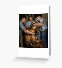 Steampunk - Diver - A load off my shoulders 1936 Greeting Card