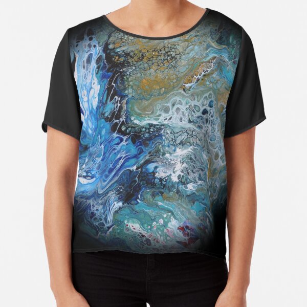 Fluid planet 3 Chiffon Top