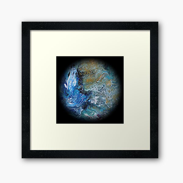 Fluid planet 3 Framed Art Print