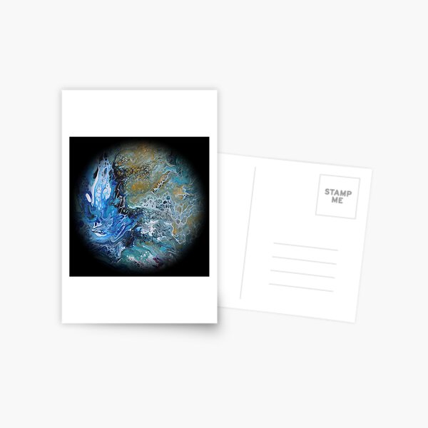 Fluid planet 3 Postcard