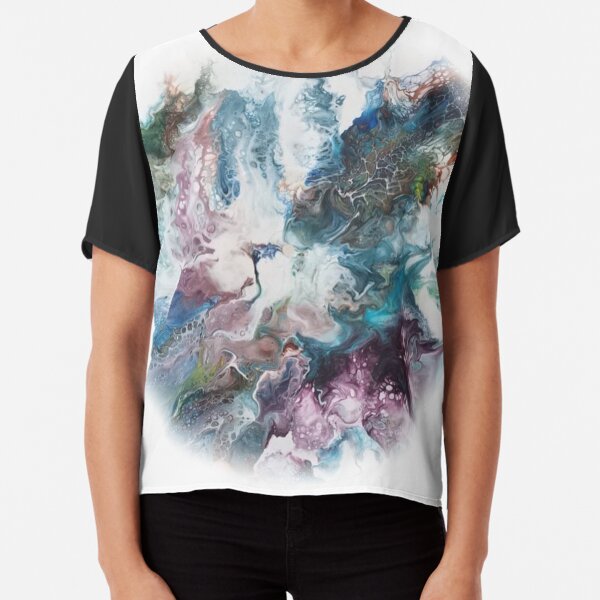 Fluid planet 2 Chiffon Top