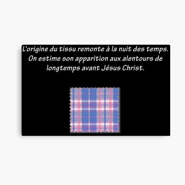 Aperçu de l'œuvre L'origine du tissu citation film cité de la peur créée et vendue par Catcrea.