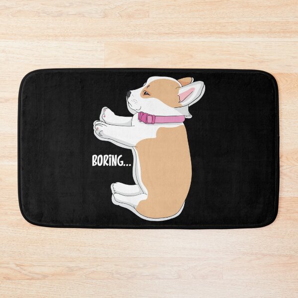 Item preview, Corgi Getting Bored Dark designed and sold by funnierthanthou.