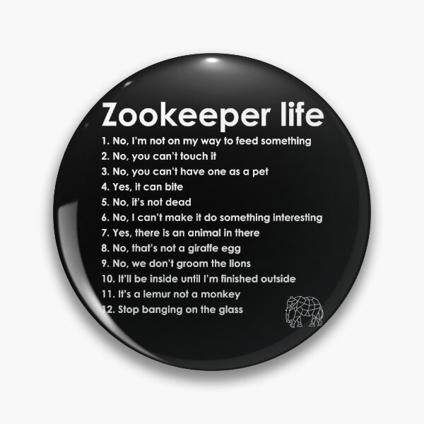 Item preview, Zookeeper life - blanco designed and sold by GeoCreate.