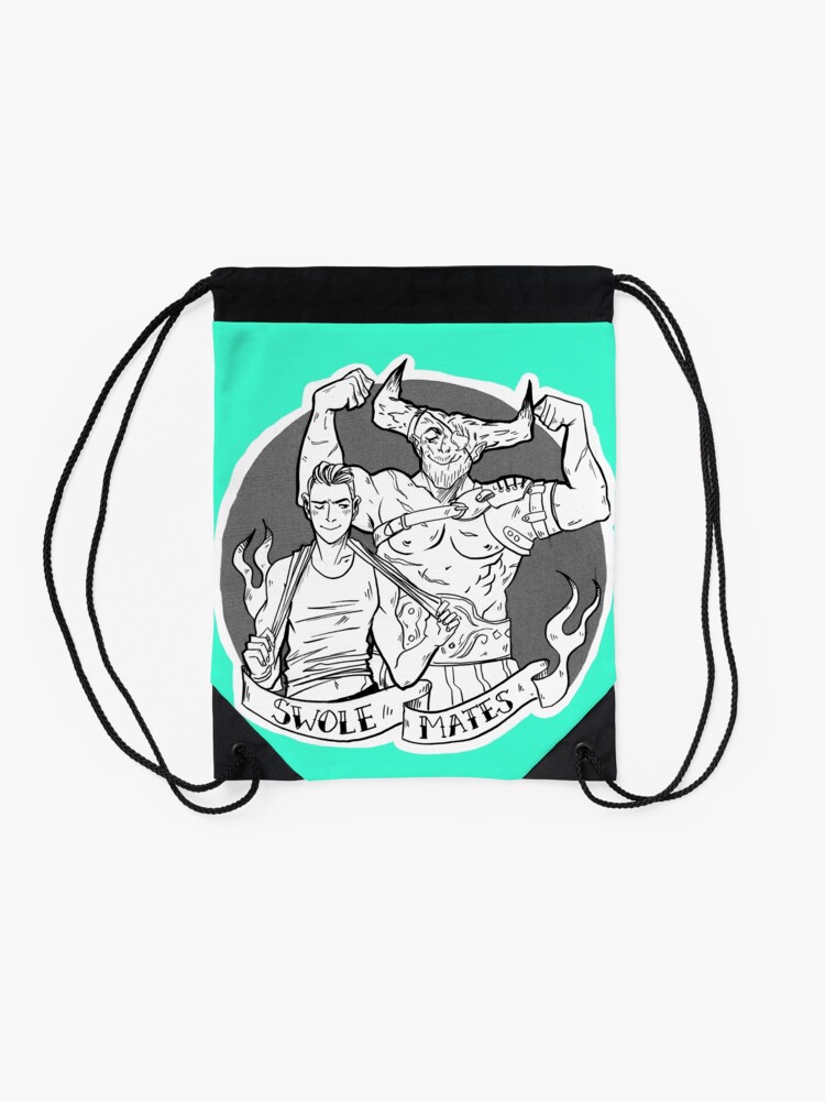 Alternate view of Swolemates Drawstring Bag