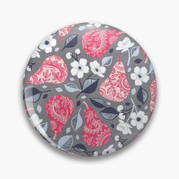 Item preview, Pretty Pears in Textured Grey and Pink  designed and sold by micklyn.