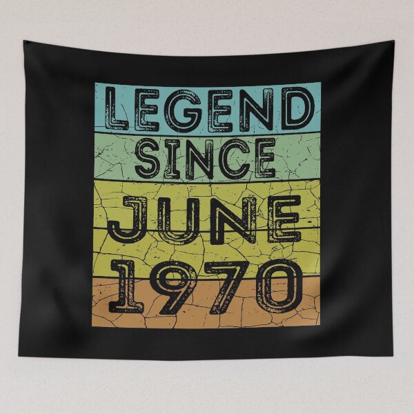 Item preview, Retro Vintage Legend Since June 1970 | Birthday Gift  designed and sold by meedTee.