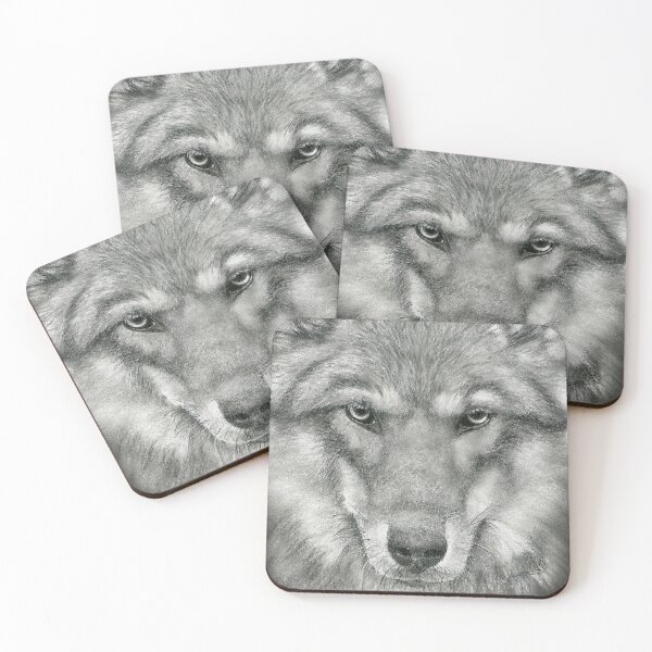 Item preview, Wolf drawing designed and sold by Bianca Cudalbu.