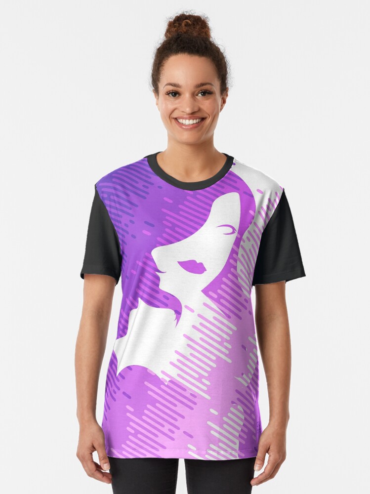 Neo Noir Girl" Graphic T-Shirt by guzzdinelli | Redbubble