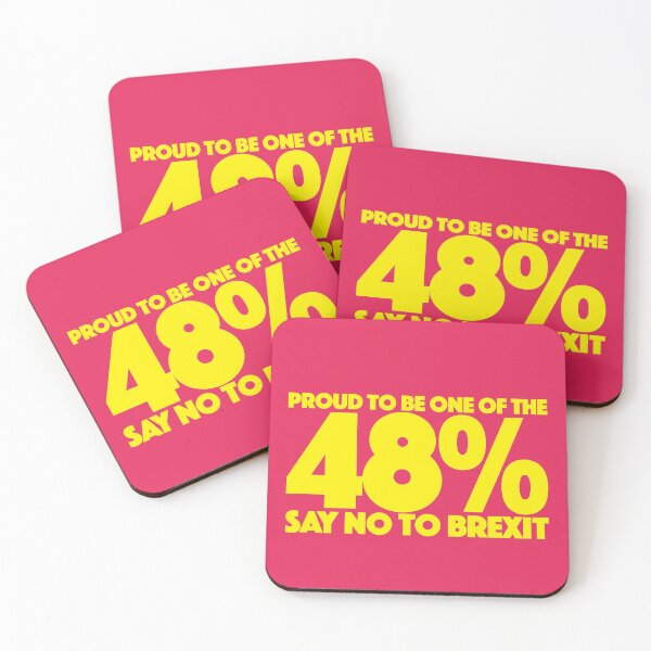 Item preview, 48% SAY NO TO BREXIT - YELLOW designed and sold by Clifford Hayes.