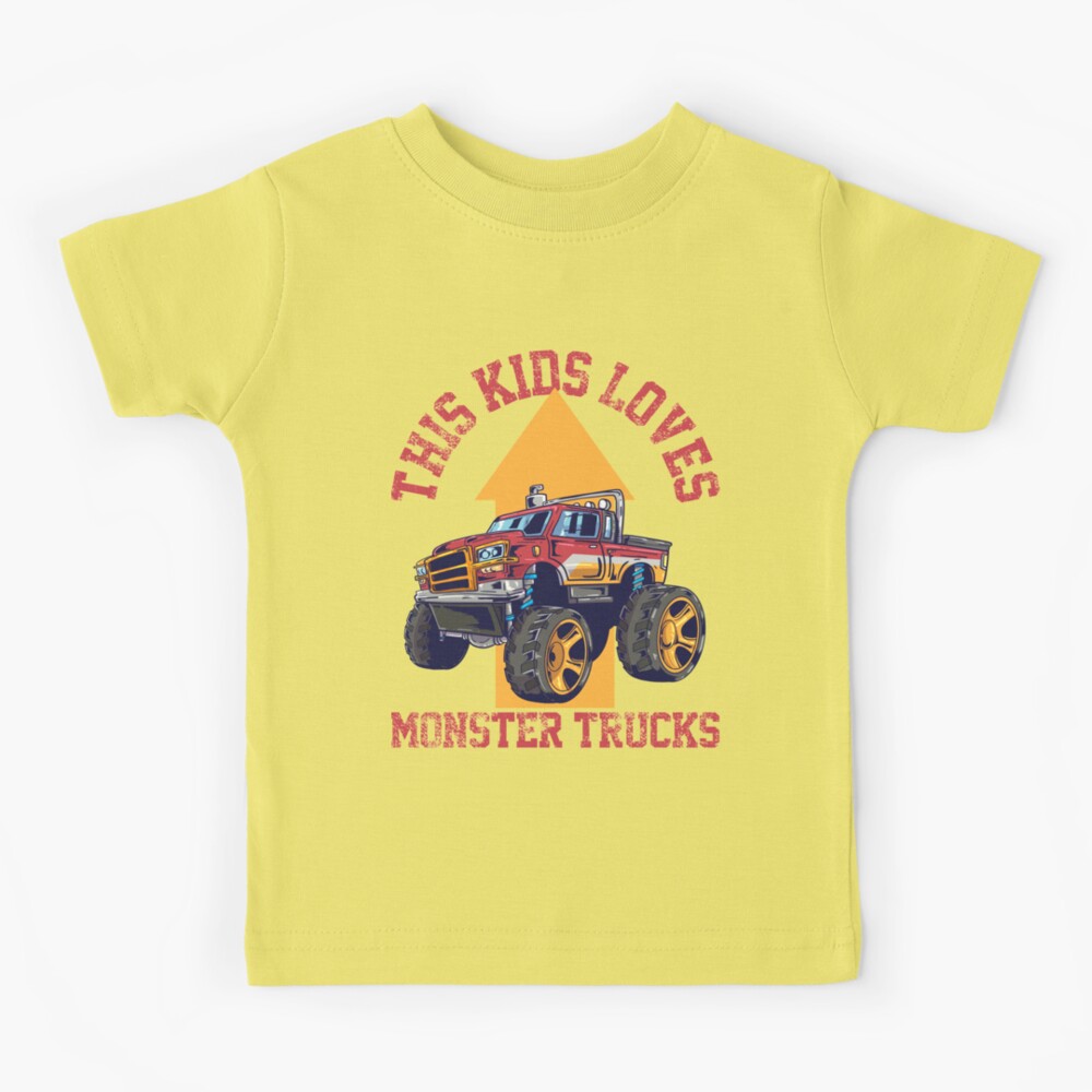 Monster Truck Kid Kids T-Shirt
