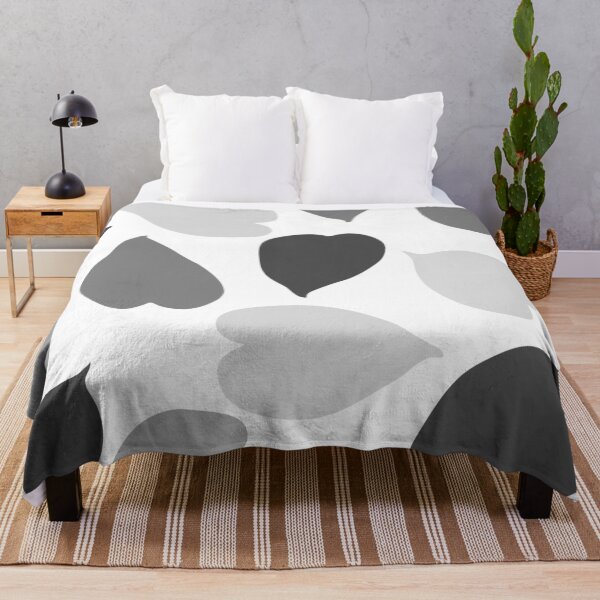 Item preview, Black and gray tropical leaves pattern on white background designed and sold by designer437.