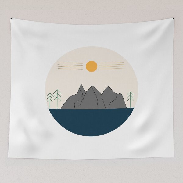 Item preview, Mountain lake designed and sold by Vectorqueen.