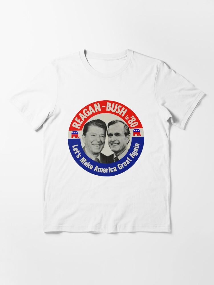 Reagan Bush 80 Ronald Reagan 1980 Campaign T-Shirt Reagan Bush 80 Ronald Reagan 1980 Campaign T-Shirt