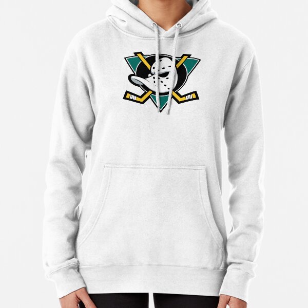 Mighty Ducks W/ Front Logo & Color-block Design Crew-neck Sweatshirt