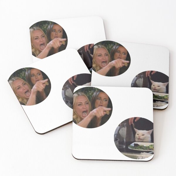 Item preview, woman yelling at a cat designed and sold by woollymonkey.