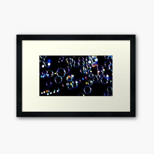 Soap Film Bubbles Framed Art Print