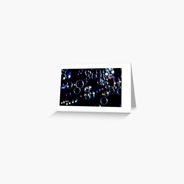 Soap Film Bubbles Greeting Card