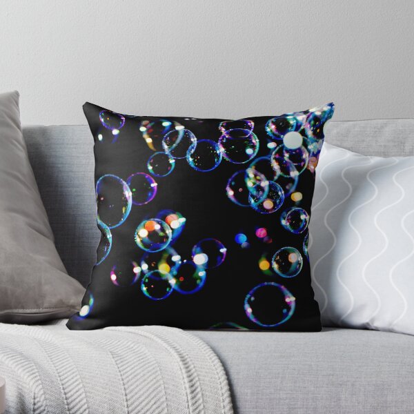 Soap Film Bubbles Throw Pillow