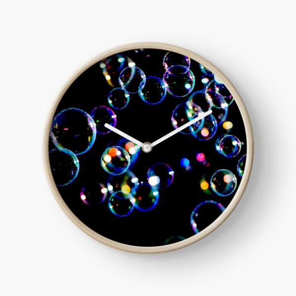 Soap Film Bubbles Clock