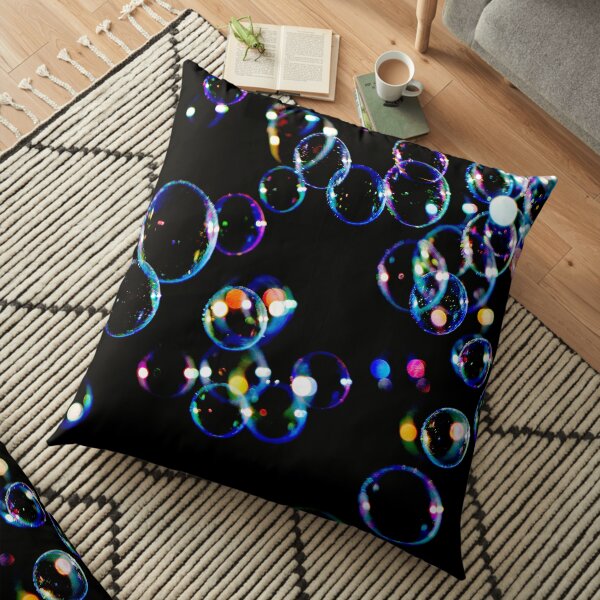 Soap Film Bubbles Floor Pillow