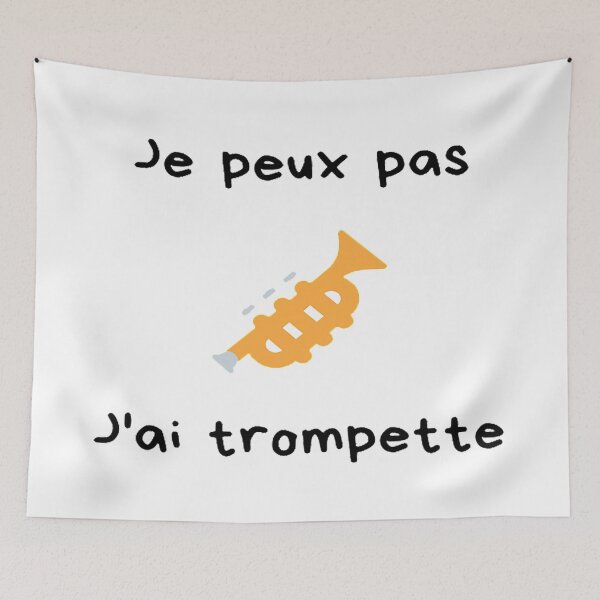 Aperçu de l'œuvre Je peux pas - J ai trompette créée et vendue par Omeris.