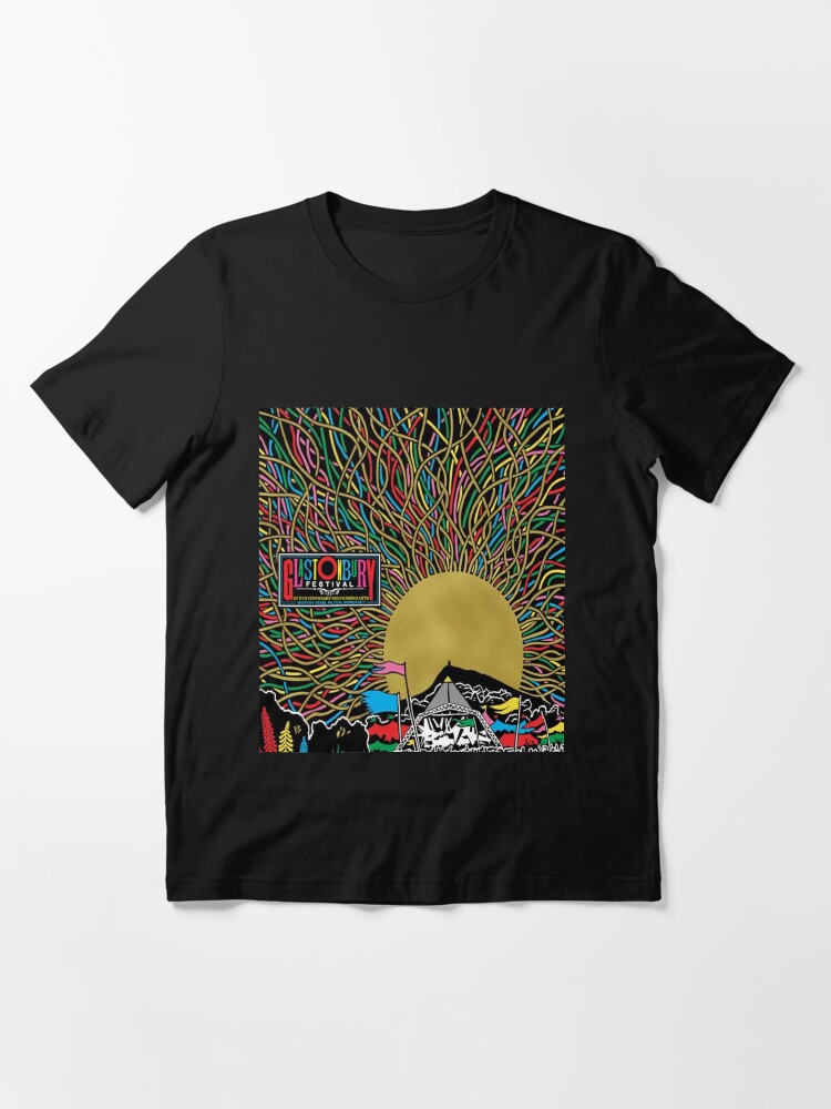 Alternate view of Glastonbury Festival Colourful Sunset Scene Graphic - perfect for Clothing, Prints & Merchandise Essential T-Shirt