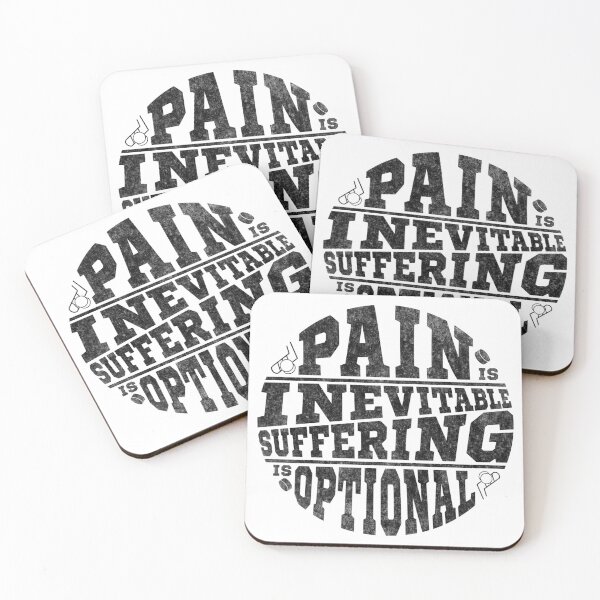 Item preview, Pain is Inevitable Suffering is Optional, Hockey designed and sold by gamefacegear.