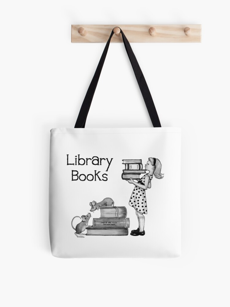 Library Books Tote Bag