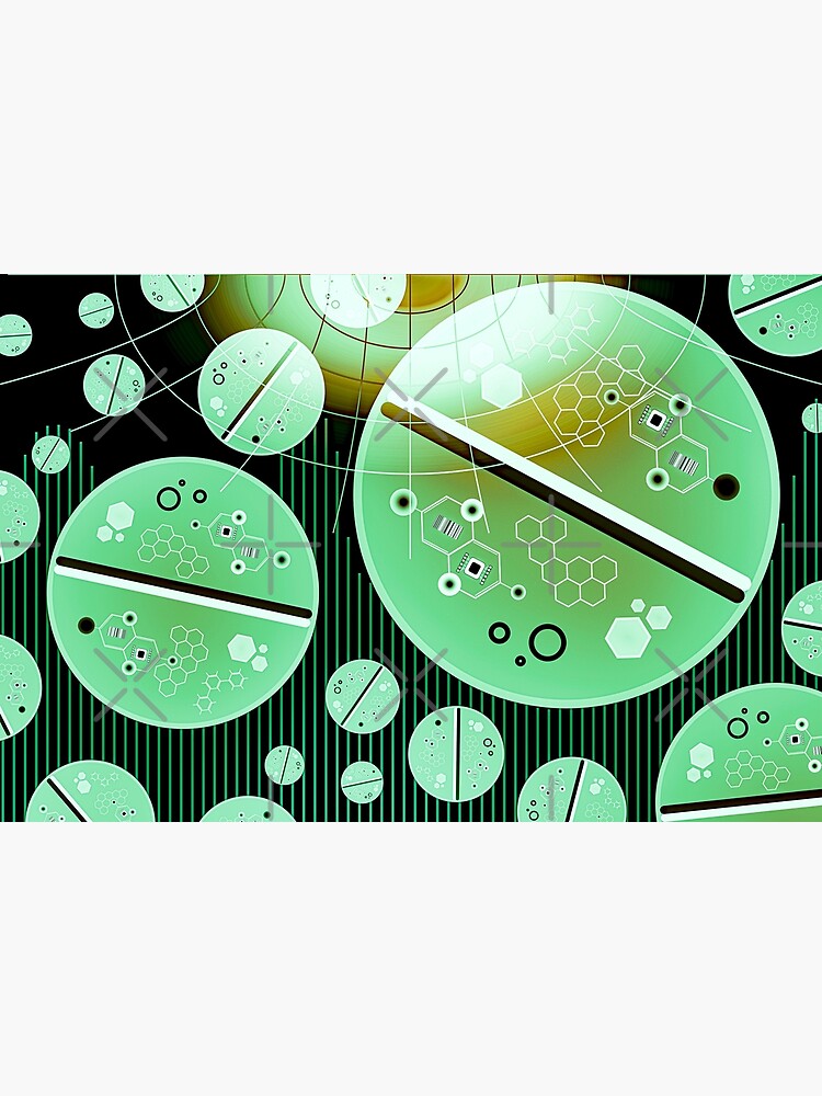 Disover Nanomedicine - Nanotherapy - Abstract Illustration Premium Matte Vertical Poster