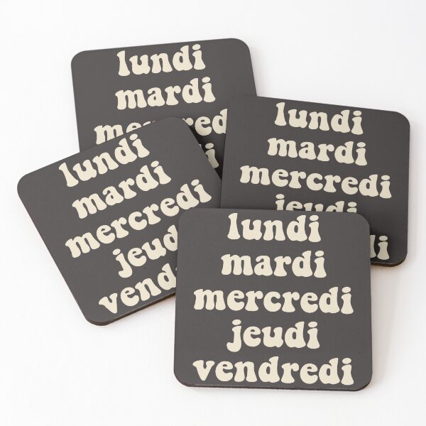 Item preview, Lundi Mardi Mercredi Jeudi Vendredi Favorite Parody Names Fan Art designed and sold by Frightersy.