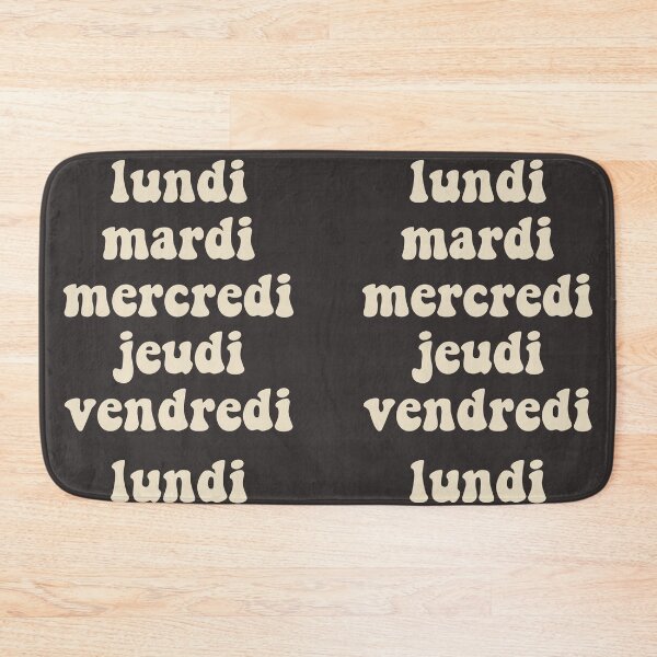Item preview, Lundi Mardi Mercredi Jeudi Vendredi Favorite Parody Names Fan Art designed and sold by Frightersy.