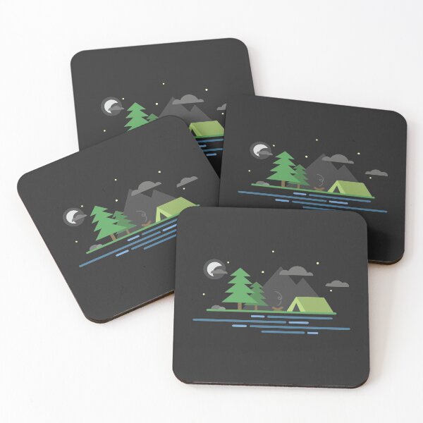 Item preview, Minimal Camping Scene designed and sold by MartineMeeka.