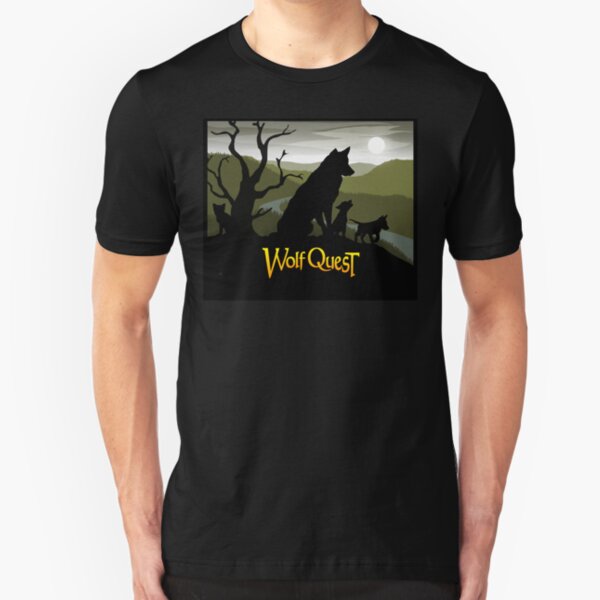 Wolf Family - WolfQuest Dream Slim Fit T-Shirt