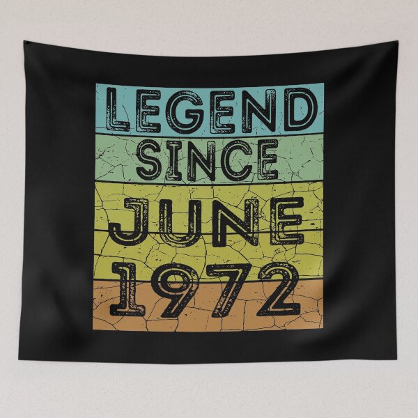 Item preview, Retro Vintage Legend Since June 1972 | Birthday Gift  designed and sold by meedTee.