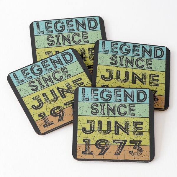 Item preview, Retro Vintage Legend Since June 1973 | Birthday Gift  designed and sold by meedTee.