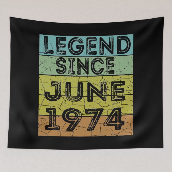 Item preview, Retro Vintage Legend Since June 1974 | Birthday Gift  designed and sold by meedTee.