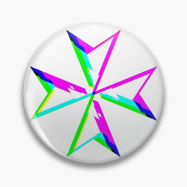 Item preview, Glitch Art Maltese Cross designed and sold by Dator.