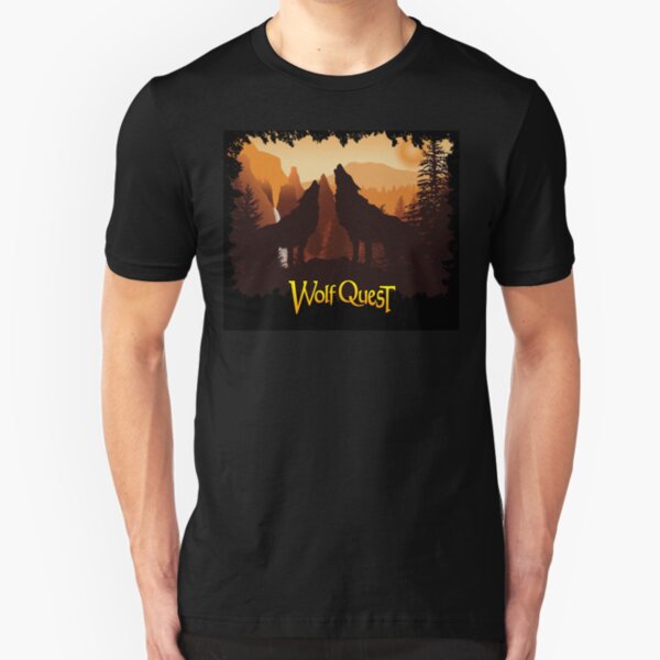 Tower Fall Howl - WolfQuest Dream Slim Fit T-Shirt