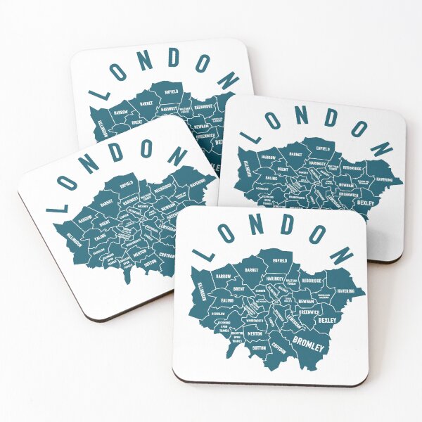 Item preview, London Districts Map designed and sold by Moonlight2020.